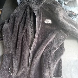 north face fuzzy coat